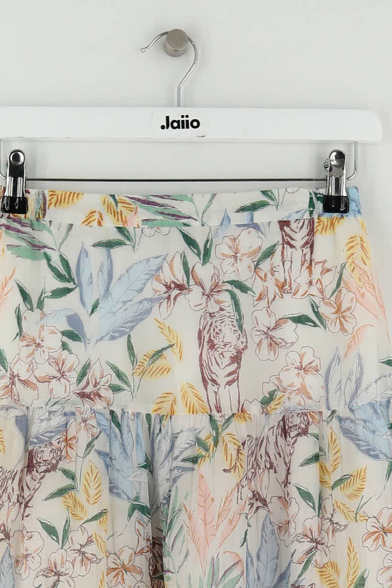 Jupe Maje Blanc en Viscose