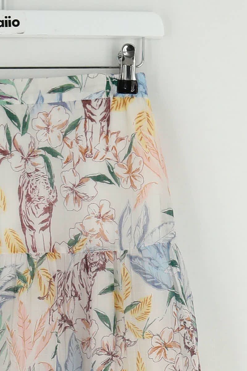Jupe Maje Blanc en Viscose