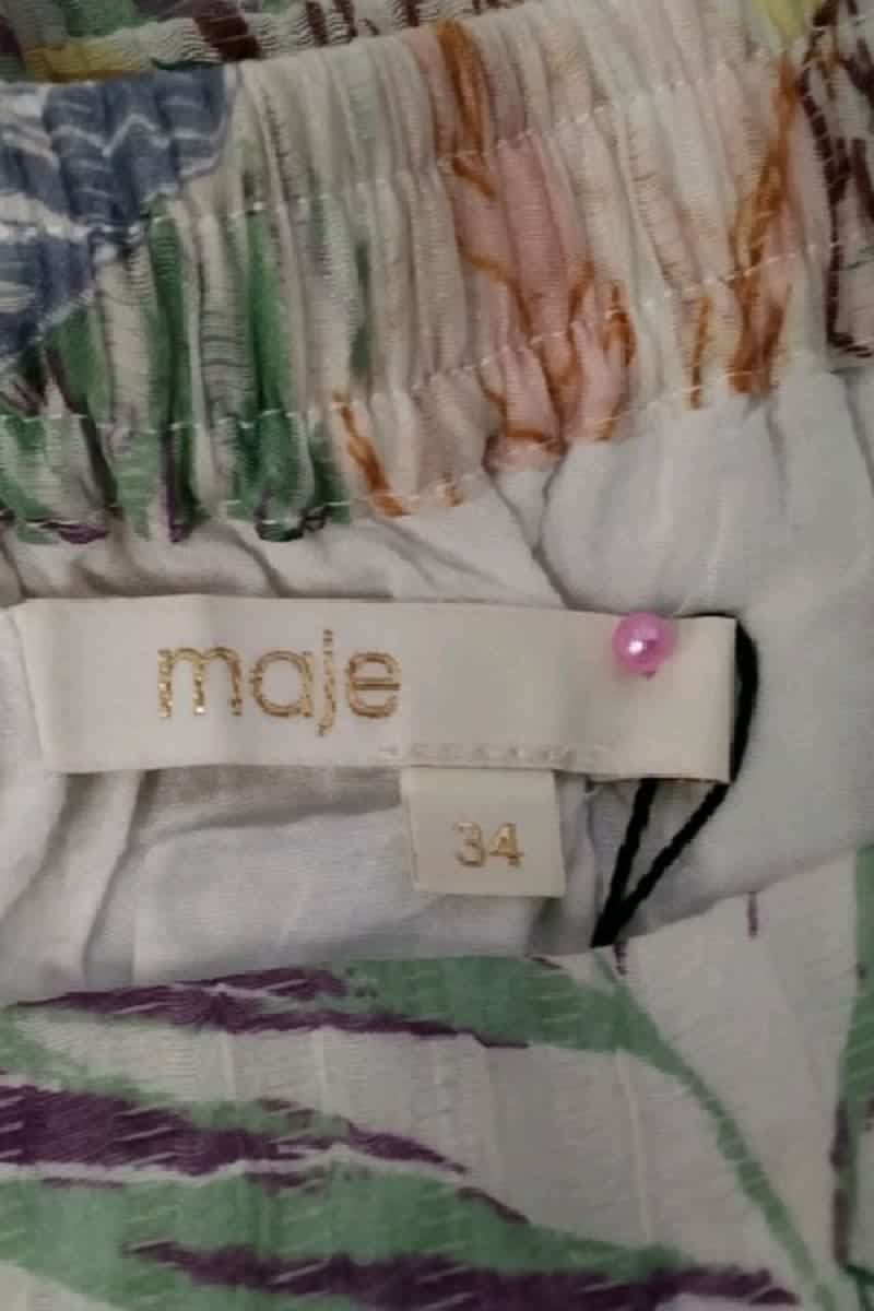 Jupe Maje Blanc en Viscose