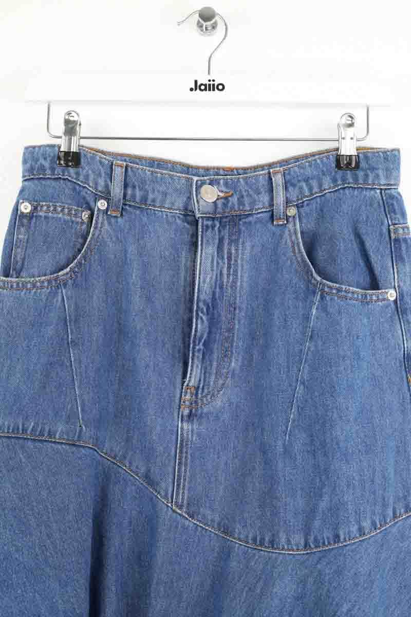 Jupe Maje Bleu en Coton