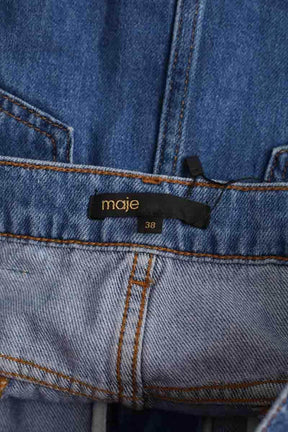 Jupe Maje Bleu en Coton