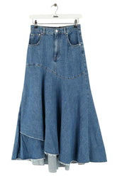Jupe Maje Bleu en Coton, taille S - Seconde Main