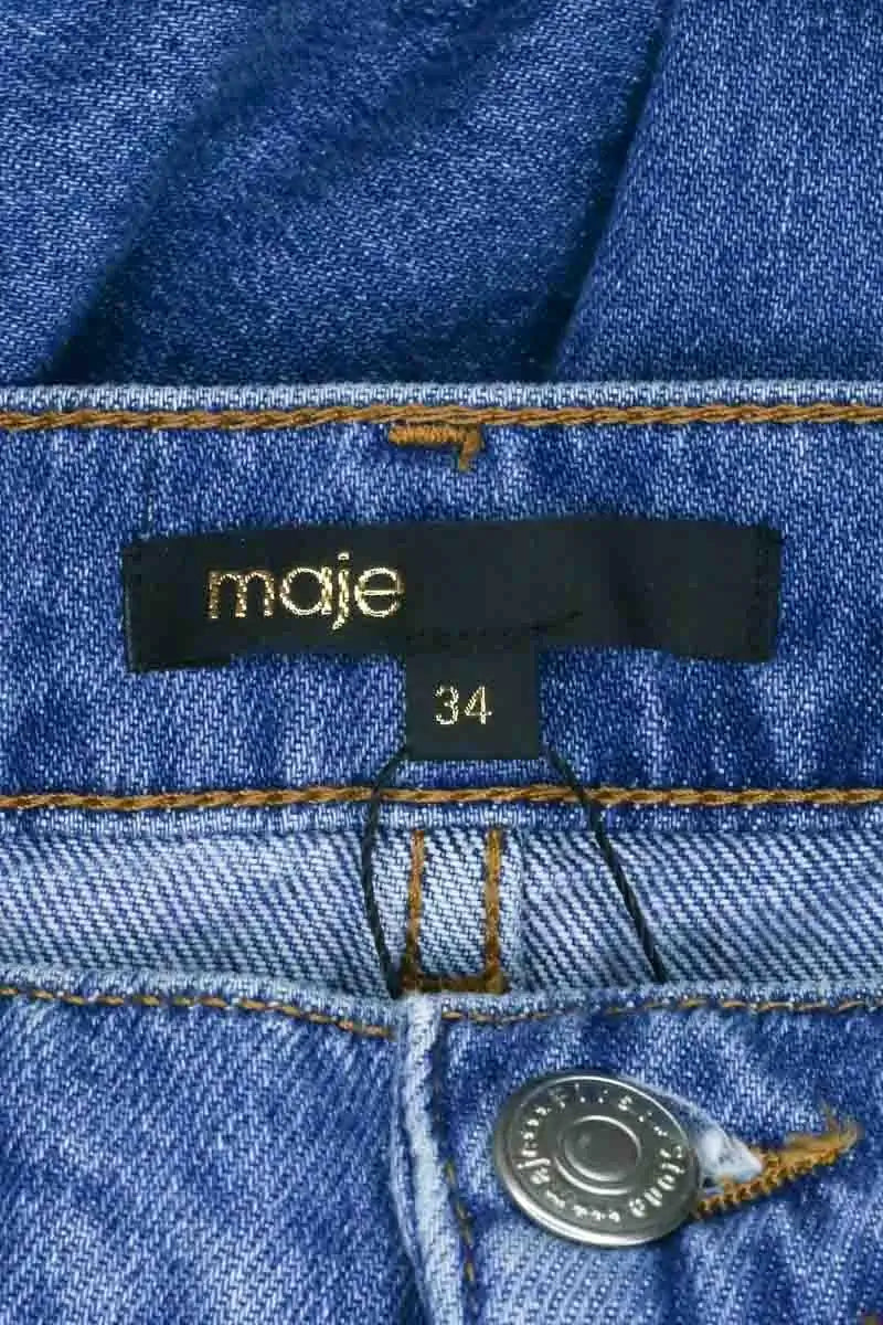 Jupe Maje Bleu en Coton