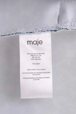 Jupe Maje Bleu en Synthétique