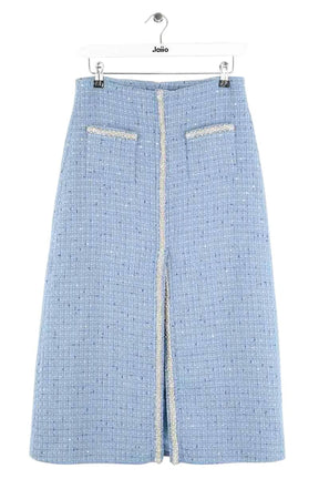 Jupe Maje Jilya Bleu en Polyester, taille M - Seconde Main