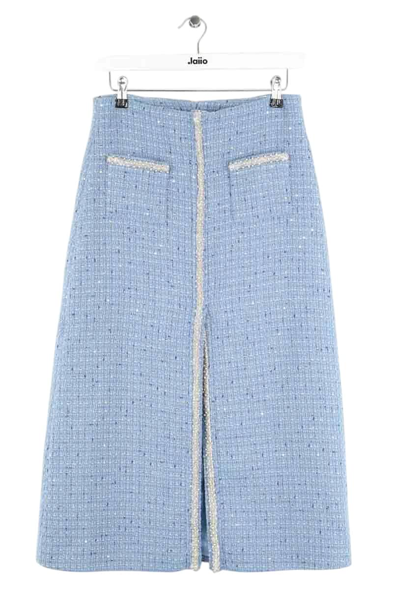 Jupe Maje Jilya Bleu en Polyester, taille M - Seconde Main