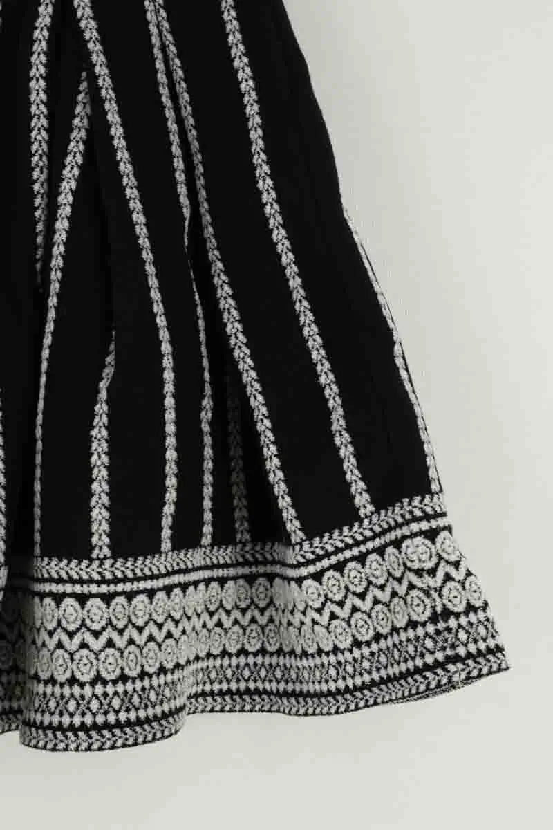 Jupe Maje Noir en Coton