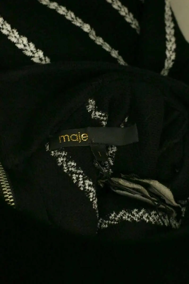 Jupe Maje Noir en Coton
