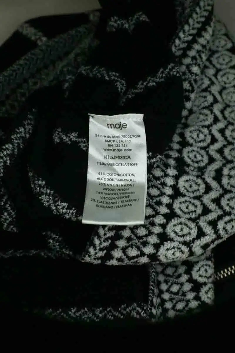 Jupe Maje Noir en Coton