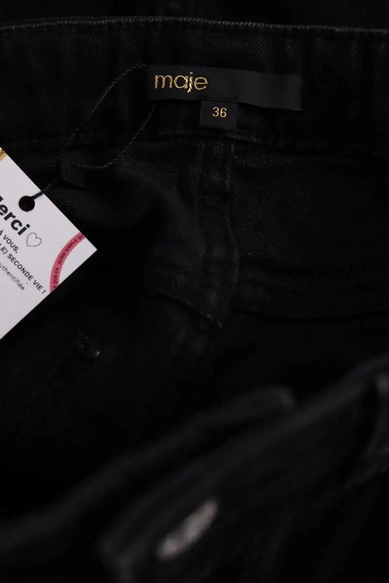 Jupe Maje Noir en Coton