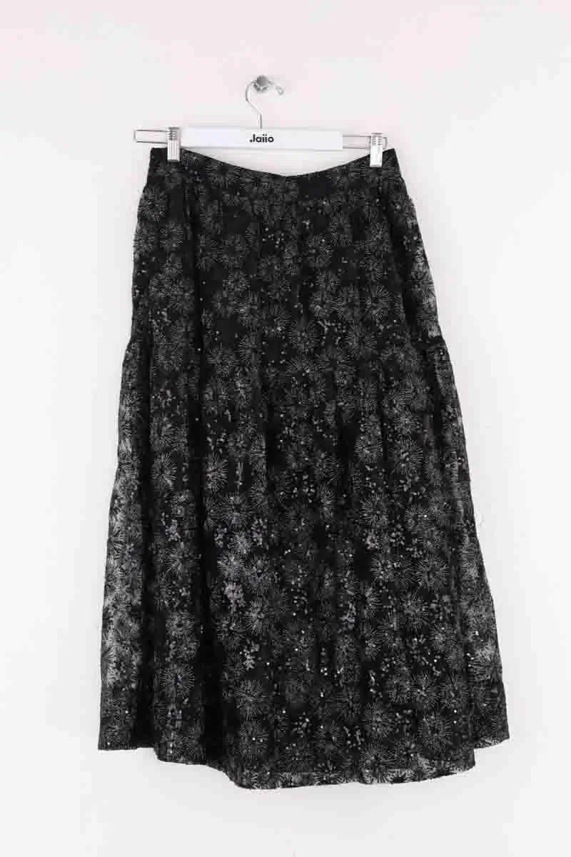 Jupe Maje Noir en Paillettes