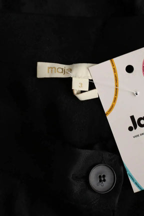 Jupe Maje Noir en Synthétique
