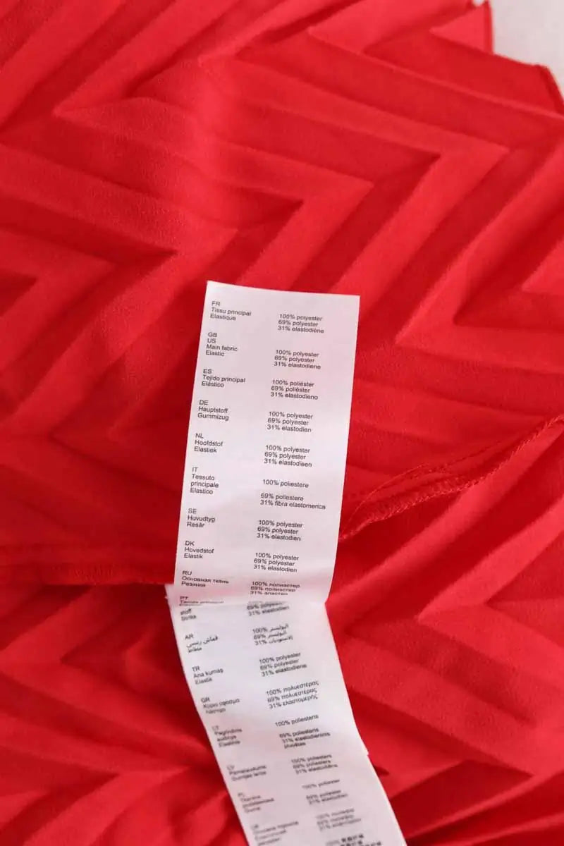 Jupe Maje Rouge en Synthétique