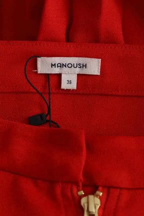 Jupe Manoush Rouge en Synthétique