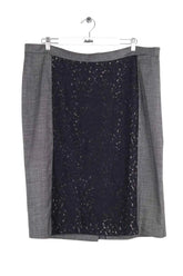 Jupe Marina Rinaldi Gris en Coton, taille 4XL - Seconde Main