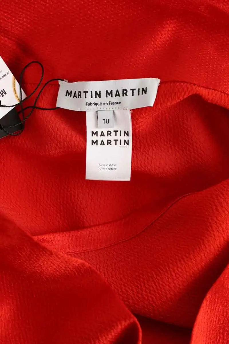 Jupe Martin Martin Rouge en Viscose