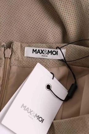 Jupe Max & Moi Beige en Daim
