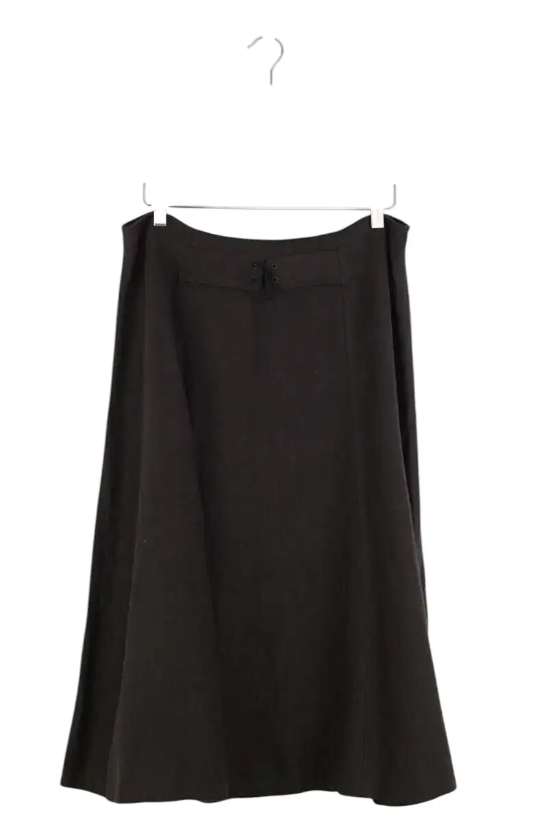 Jupe Max Mara Noir en Lin, taille XXL - Seconde Main