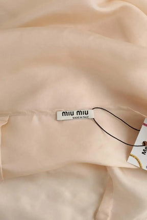Jupe Miu Miu Beige en Synthétique