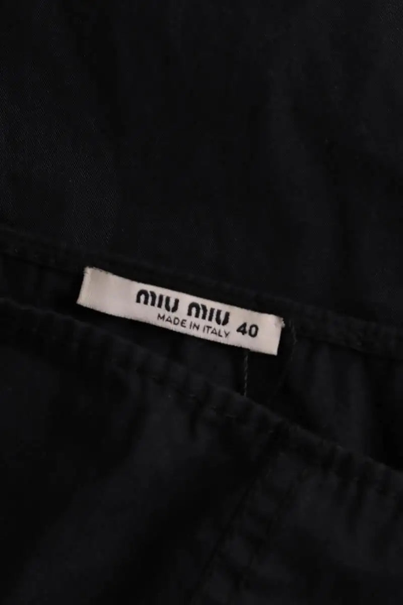 Jupe Miu Miu Noir en Coton