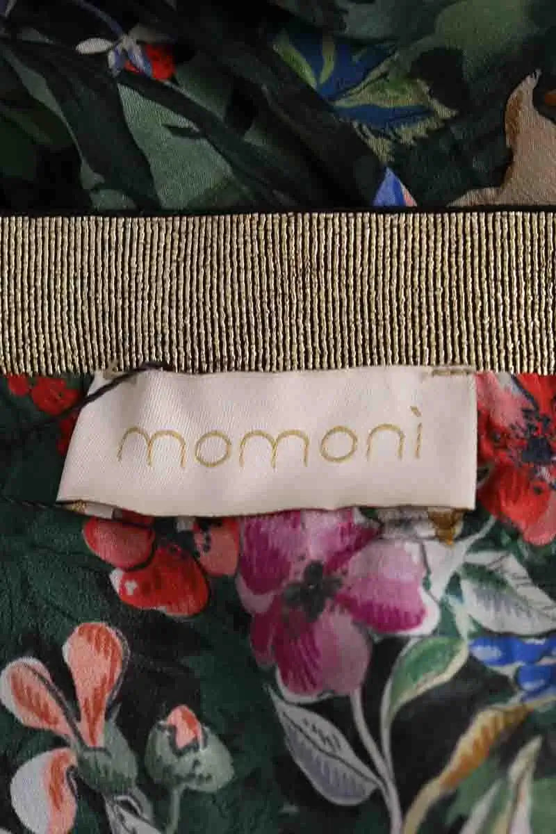 Jupe Momoni Vert en Soie
