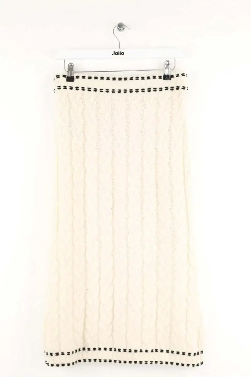Jupe Notshy Blanc en Cachemire