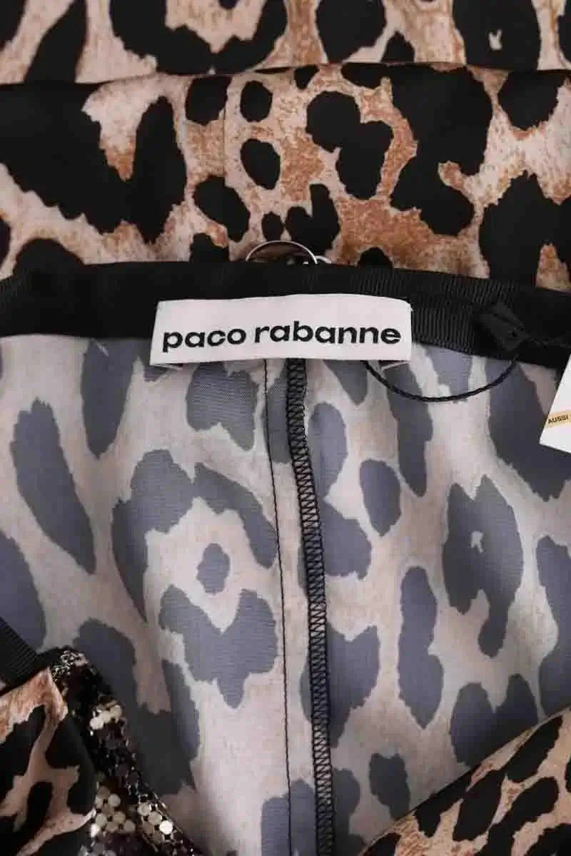 Jupe Paco Rabanne Marron en Synthétique