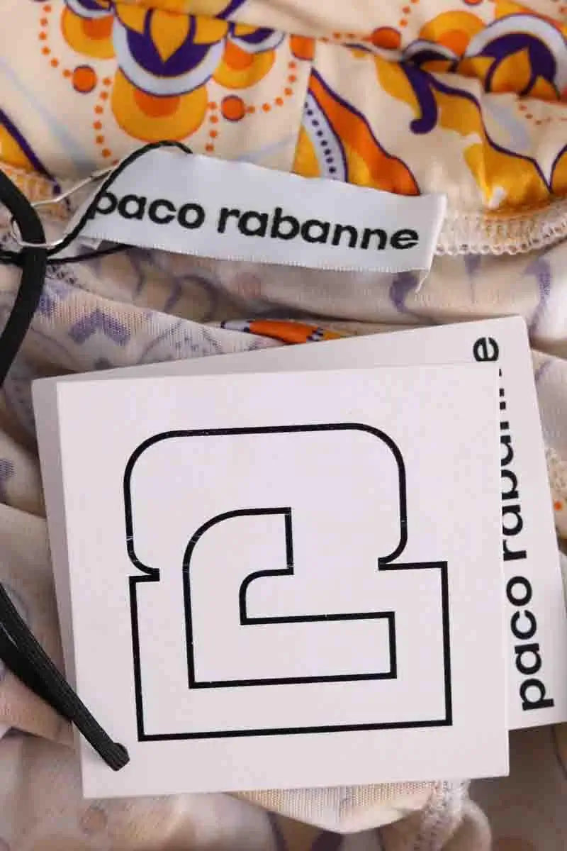 Jupe Paco Rabanne Orange en Viscose