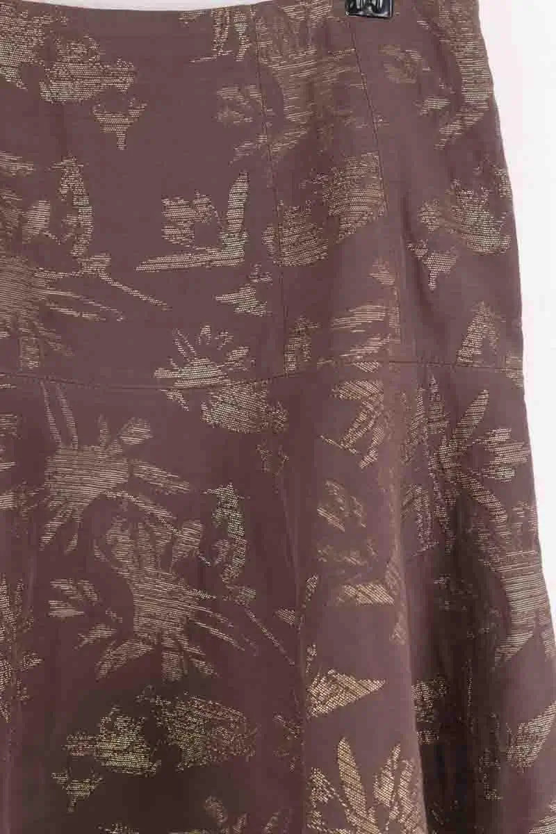 Jupe Paule Ka Marron en Coton