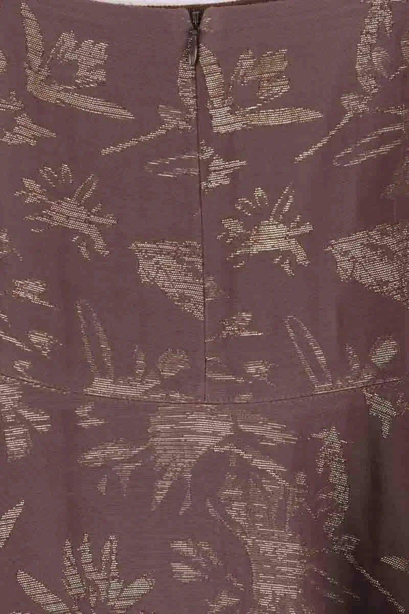 Jupe Paule Ka Marron en Coton