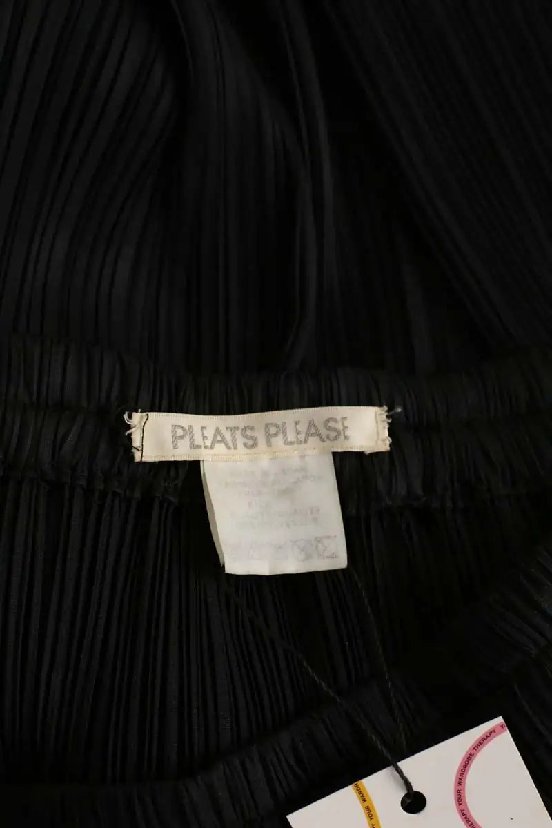 Jupe Pleats Please Noir en Synthétique