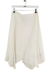 Jupe Ralph Lauren Blanc en Coton, taille M - Seconde Main