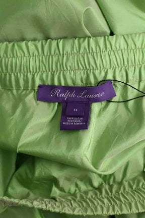 Jupe Ralph Lauren Vert en Soie