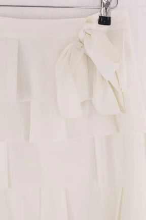 Jupe Red Valentino Blanc en Synthétique