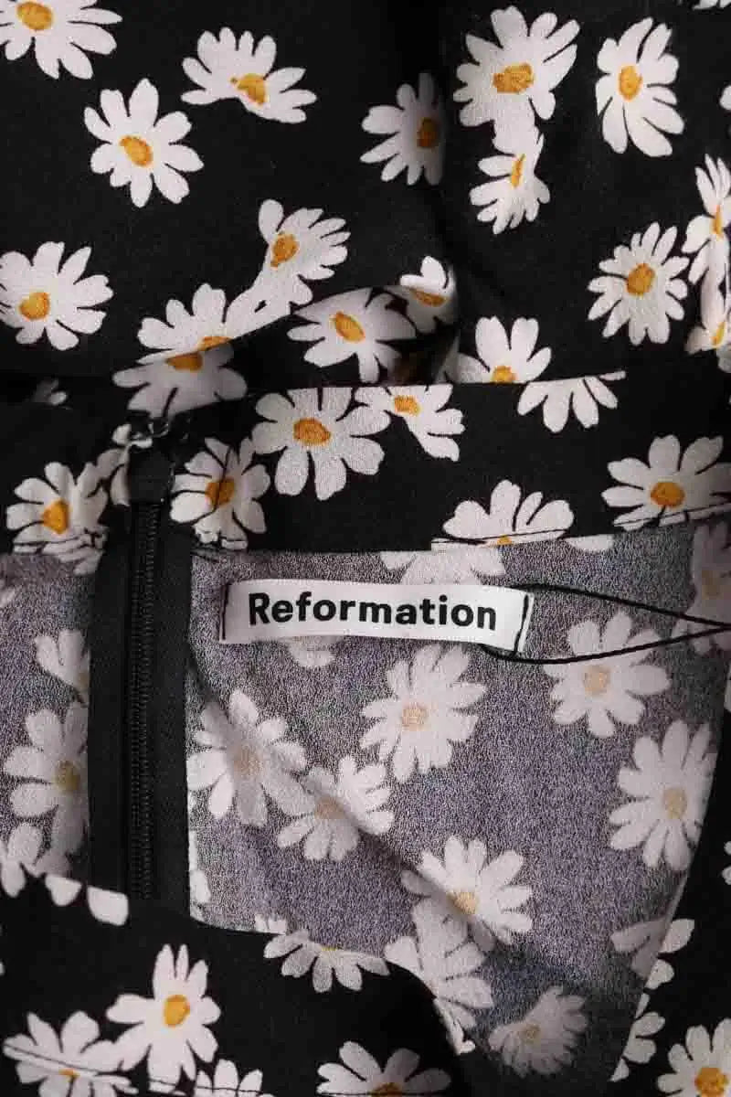 Jupe Reformation Noir en Synthétique