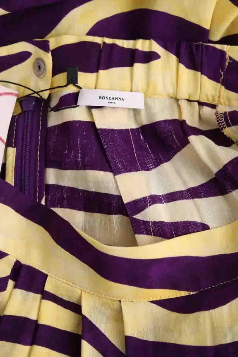 Jupe Roseanna Jaune en Viscose