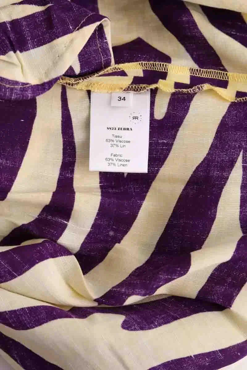 Jupe Roseanna Jaune en Viscose