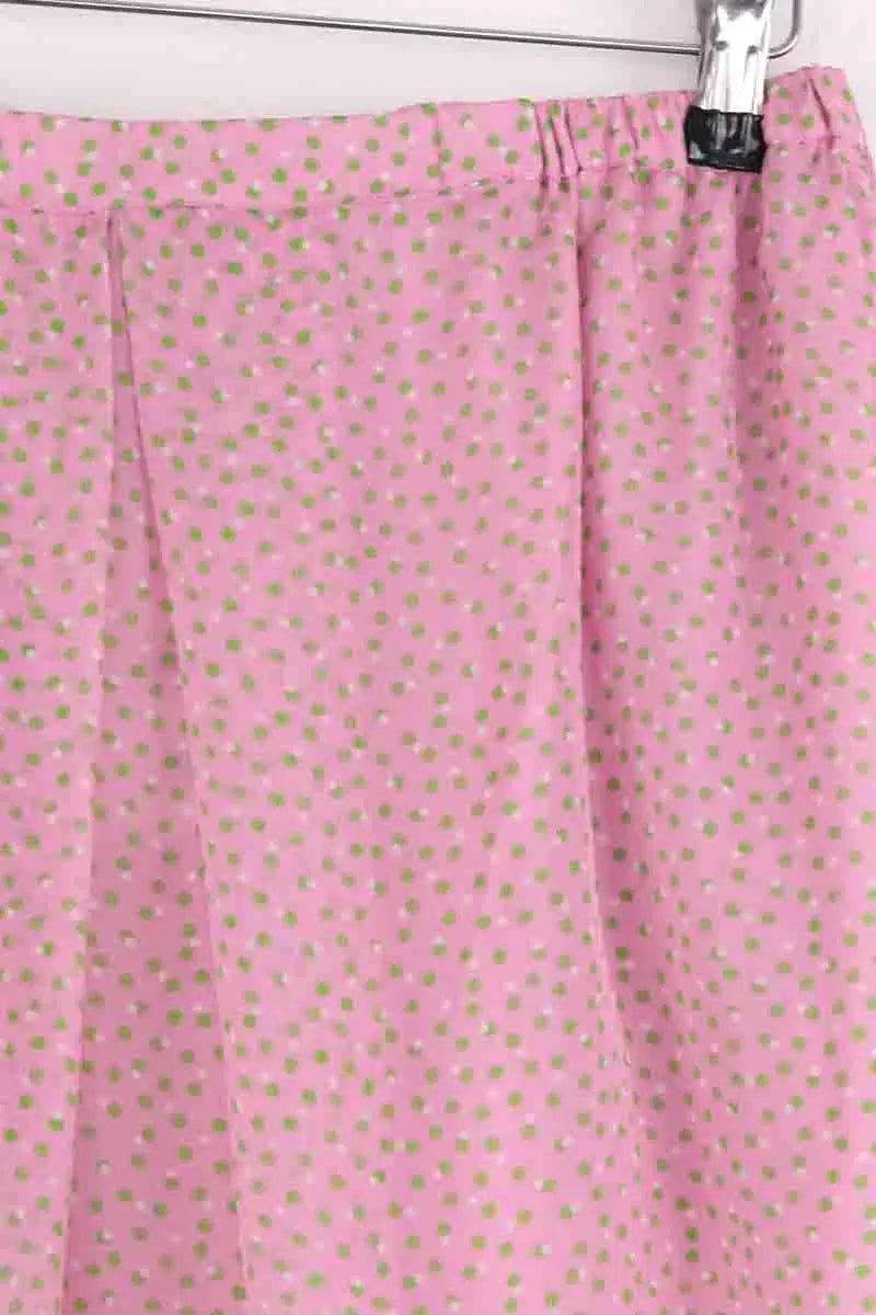 Jupe Roseanna Muse Rose en Soie