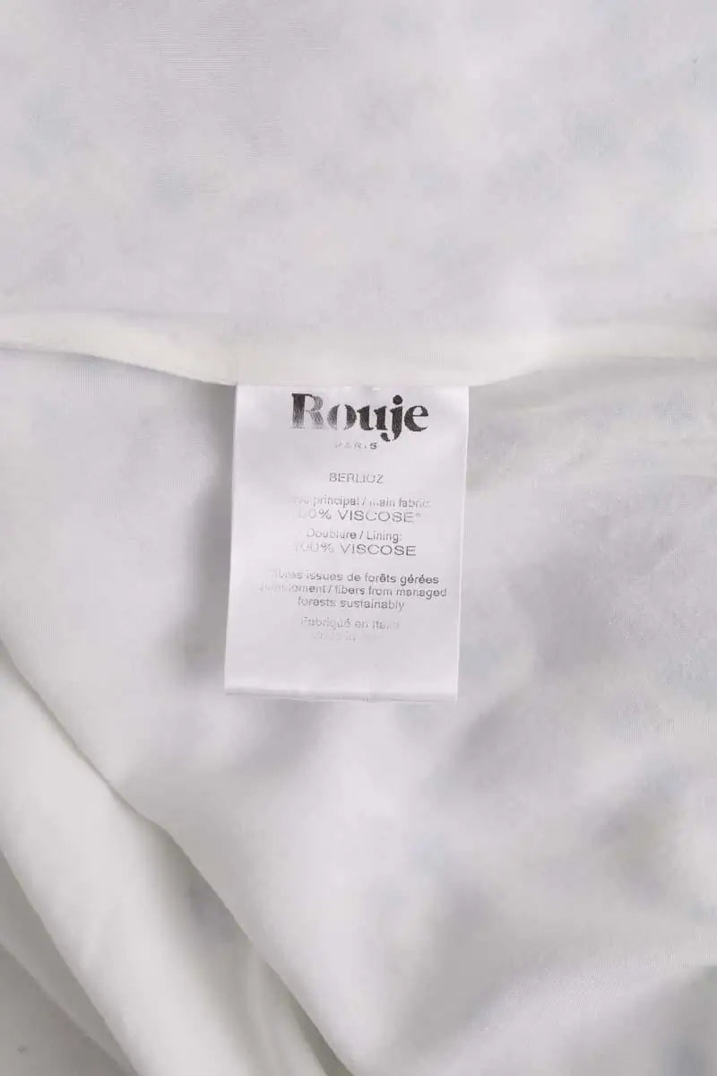 Jupe Rouje Blanc en Viscose