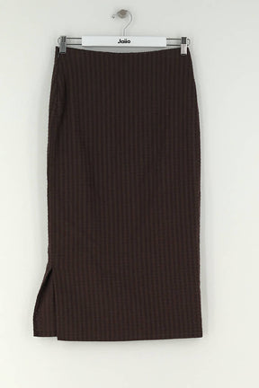 Jupe Rouje Marron en Coton