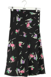Jupe Rouje Noir en Synthétique, taille XS - Seconde Main