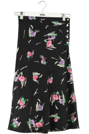 Jupe Rouje Noir en Synthétique, taille XS - Seconde Main
