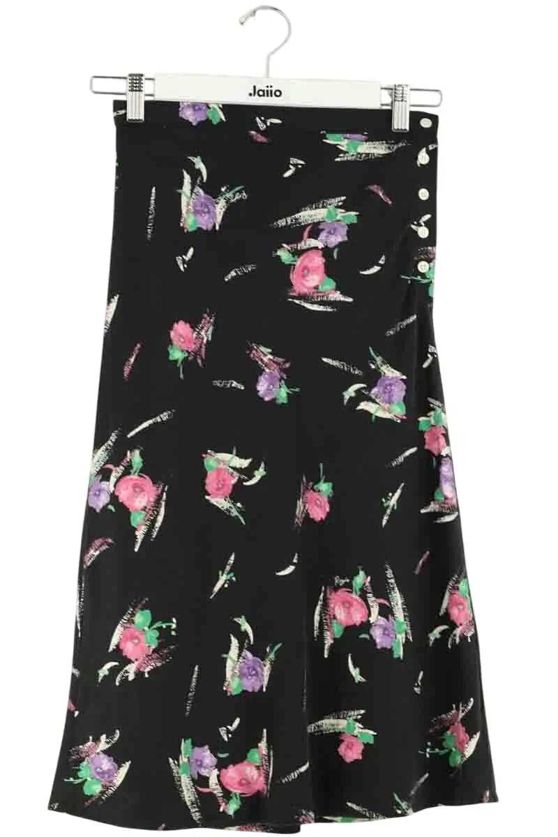 Jupe Rouje Noir en Synthétique, taille XS - Seconde Main