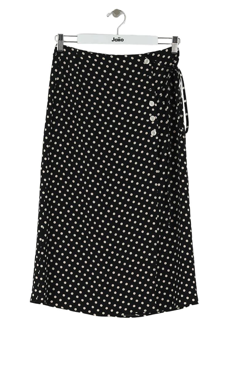 Jupe Rouje Noir en Viscose, taille S - Seconde Main