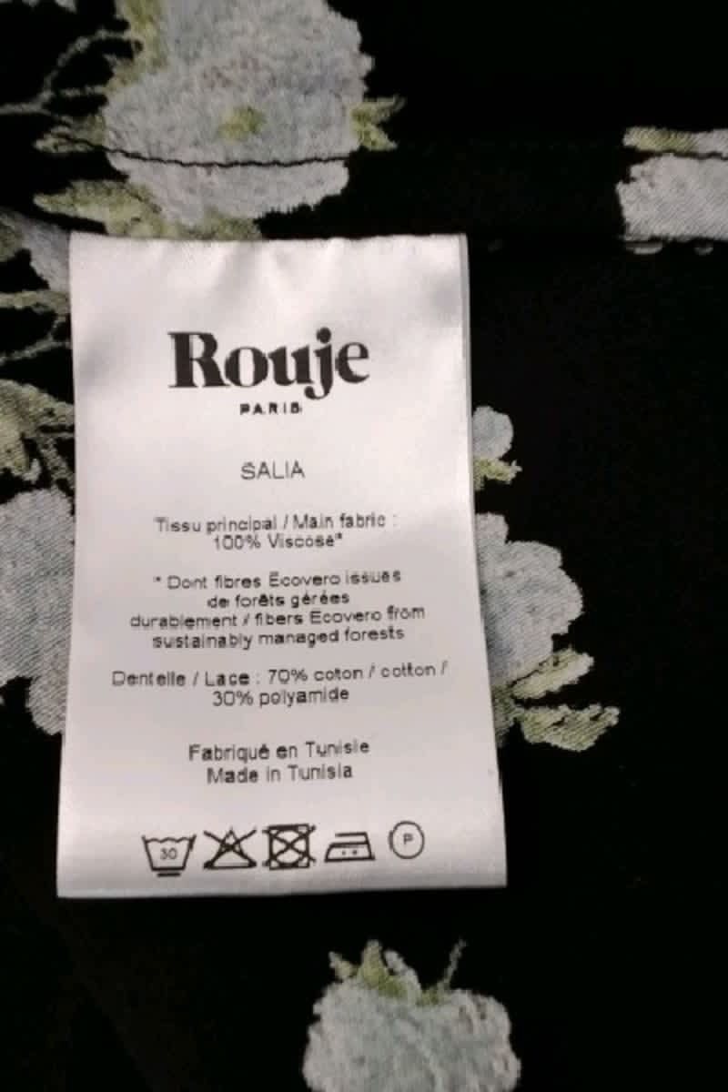 Jupe Rouje Noir en Viscose