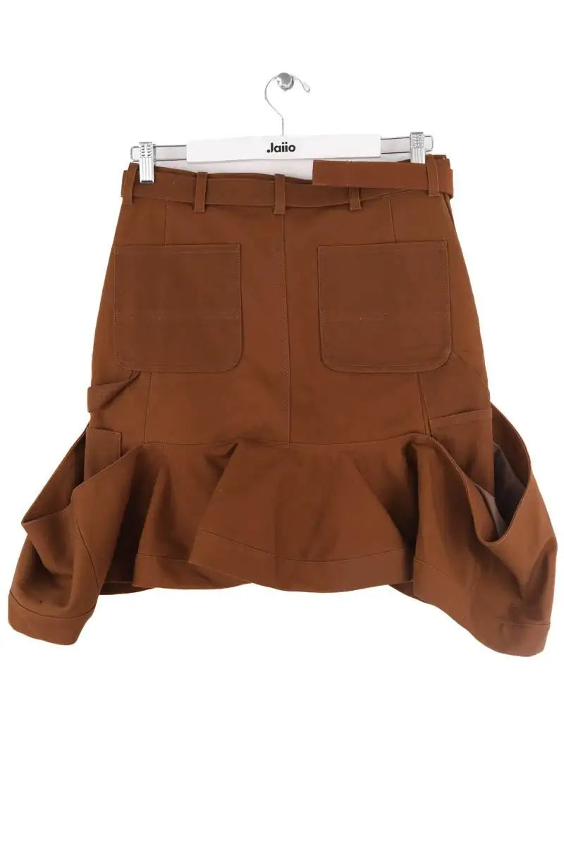 Jupe Sacai Marron en Coton