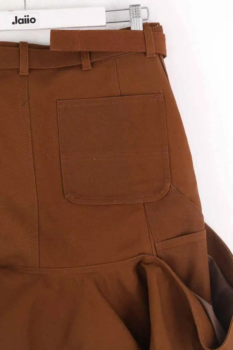 Jupe Sacai Marron en Coton