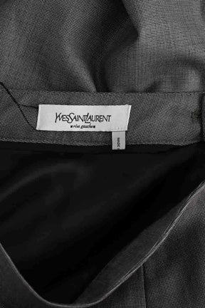 Jupe Saint Laurent Gris en Laine