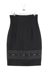 Jupe Saint Laurent Noir en Laine, taille M - Seconde Main