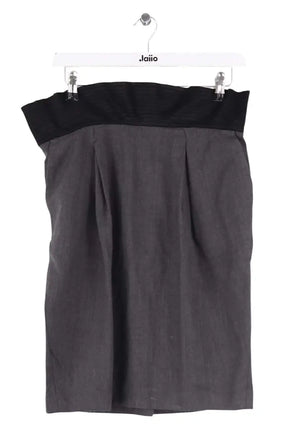 Jupe Sandro Anthracite en Laine, taille M - Seconde Main
